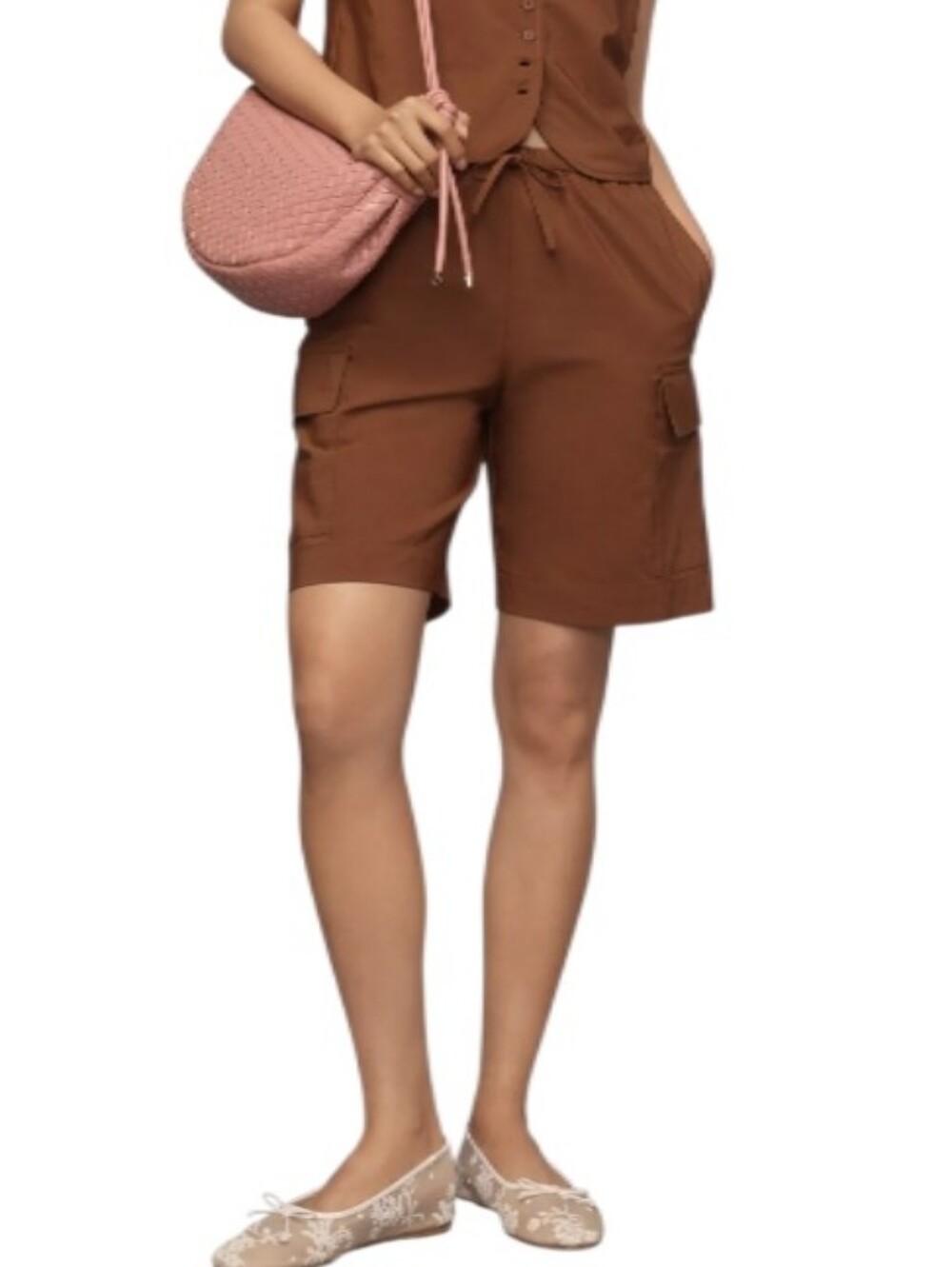 Anthropologie Aligne Kyra Utility Cargo Bermuda Shorts-NWT